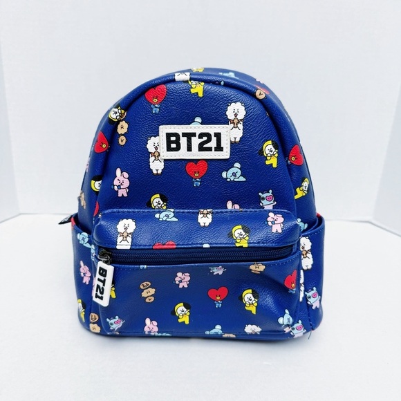 BT21 - BTS Friends Blue Character Backpack - Picture 1 of 8